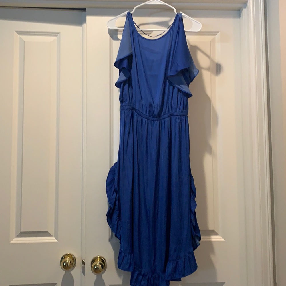 LOFT midi dress - Size M, dark blue